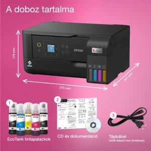 Epson EcoTank L3560 többfunkciós tintasugaras nyomtató fekete (C11CK58403)