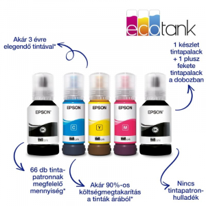 Epson L6260 EcoTank multifunkciós nyomtató fekete (C11CJ62402)