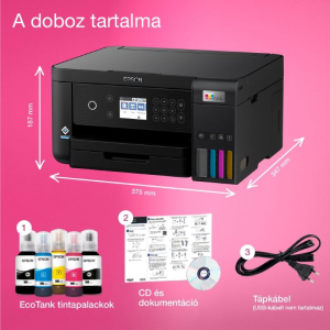 Epson L6260 EcoTank multifunkciós nyomtató fekete (C11CJ62402)