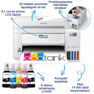 Epson L6276 EcoTank multifunkciós nyomtató fehér (C11CJ61406)