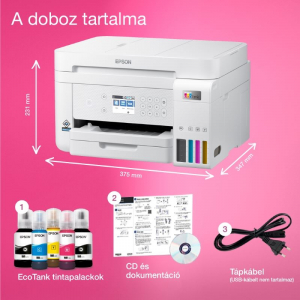 Epson L6276 EcoTank multifunkciós nyomtató fehér (C11CJ61406)
