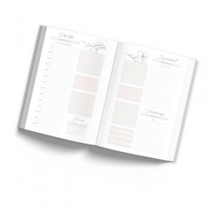 PD Calendar Hat&aacute;ridőnapl&oacute; Period Magn&oacute;lia B/6 napi női tervező Retro 2026