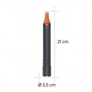 Hama FLX1200-C LED zsebl&aacute;mpa, t&ouml;lthető, &uuml;t&eacute;s&aacute;ll&oacute;, alum&iacute;nium, 4 m&oacute;d+ SOS, zoom (00228607)