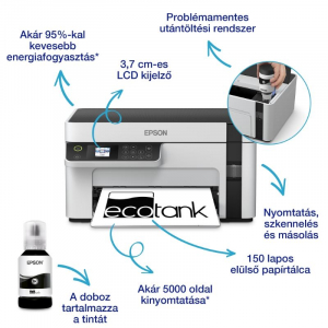 Epson EcoTank M2120 Mono multifunkciós nyomtató (C11CJ18402)