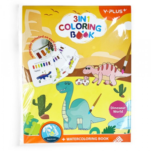 Y-Plus Kreat&iacute;v kifestők&ouml;nyv +  Dinoszauruszok vil&aacute;ga (DQT2235021023)