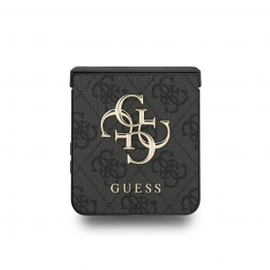 Guess PU 4G Metal Logo tok Samsung Galaxy Z Flip 7 k&eacute;sz&uuml;l&eacute;khez sz&uuml;rke