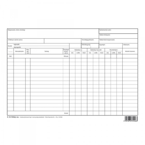 P&aacute;tria Fogy&oacute;eszk&ouml;z mennyis&eacute;g nyilv&aacute;ntart&oacute; szabadlap A/4 fekvő