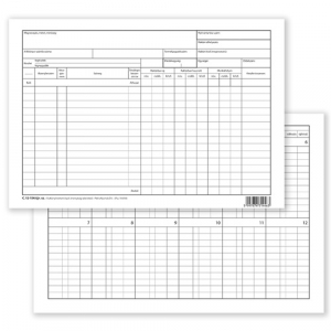 P&aacute;tria Fogy&oacute;eszk&ouml;z mennyis&eacute;g nyilv&aacute;ntart&oacute; szabadlap A/4 fekvő