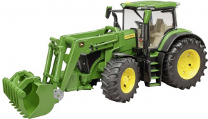 bruder John Deere 7R 350 traktor homlokrakod&oacute;val (3151)