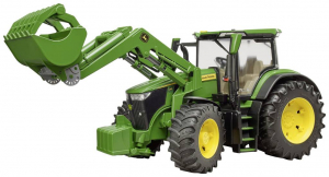 bruder John Deere 7R 350 traktor homlokrakod&oacute;val (3151)