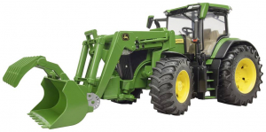 bruder John Deere 7R 350 traktor homlokrakod&oacute;val (3151)