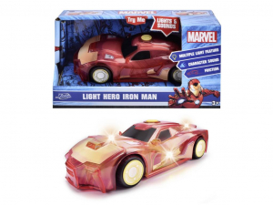 Jada Toys Szem&eacute;lyg&eacute;pkocsi modell Marvel Light Hero Iron Man (203222002)