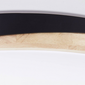 Brilliant Baarlo LED-es mennyezeti l&aacute;mpa LED Fixen be&eacute;p&iacute;tett LED-es 36 W Fekete (matt), Fa (G80846/76)