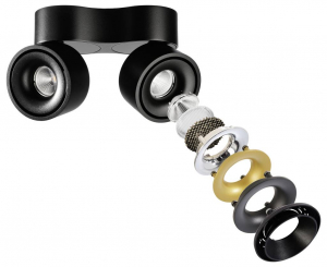 Deko Light Uni II Mini Double Mennyezetre &eacute;p&iacute;thető l&aacute;mpa LED 21.0 W Fekete (348236)