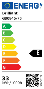 Brilliant Baarlo LED-es mennyezeti l&aacute;mpa LED Fixen be&eacute;p&iacute;tett LED-es 36 W Feh&eacute;r (matt), Fa (G80846/75)