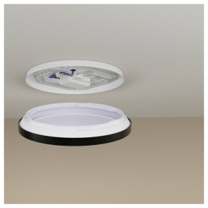 Philips Mennyezeti l&aacute;mpa, LED-es mennyezeti l&aacute;mpa Fekete (8721103057563)