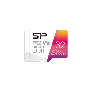 32GB microSDHC Silicon Power Elite UHS-I A1 V10 + adapter (SP032GBSTHBV1V20SP)