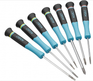 Hazet Csavarh&uacute;z&oacute; k&eacute;szlet Villanyszerelő 7 r&eacute;szes Egyeneshorny&uacute;, Kereszthorny&uacute; Phillips (811EL/7)