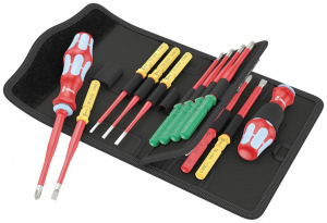 Wera Kraftform Kompakt VDE Stainless 17 extra slim 1 Cser&eacute;lhető penge k&eacute;szlet Villanyszerelő (05006631001)