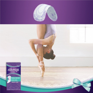 Always Dailies Fresh & Protect Normal, 60 db tisztasági betét - használható gyenge menstruáció esetén