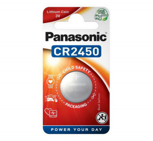 Panasonic elem (, 620mAh, mang&aacute;n-dioxid l&iacute;tium, ipari) 1db/csomag "Gigapack csomagol&aacute;s" (CR-2450-BS)