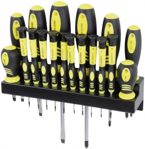 Br&uuml;der Mannesmann Csavarh&uacute;z&oacute; k&eacute;szlet 18 r&eacute;szes egyenes peng&eacute;jű/PH/TORX Mannesmann 11410 (M11410)