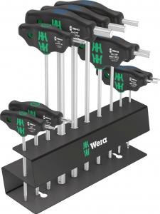 Wera Bicycle Set 6 Csavarh&uacute;z&oacute; k&eacute;szlet 10 r&eacute;szes TORX, Belső hatlap (05004174001)