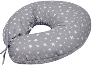 COSING Sleeplease Minky - szürke szoptatós párna - patkó alakú