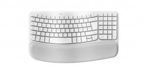 Logitech Wave Keys for Mac sv&aacute;jci billentyűzet USB (920-012404)