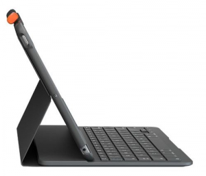 Logitech Slim Folio iPad-billentyűzet (7., 8. &eacute;s 9. gener&aacute;ci&oacute;s) iPad k&eacute;sz&uuml;l&eacute;khez sv&aacute;jci sz&uuml;rke (920-009476)