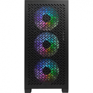 Cooler Master Elite 302 t&aacute;p n&eacute;lk&uuml;li ablakos h&aacute;z fekete 3db ARGB venil&aacute;torral (E302-KGNN-S00)