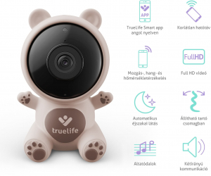 TrueLife NannyCam S3 Smart b&eacute;biőr - kamer&aacute;s