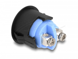 Delock Nyom&oacute;gomb install&aacute;l&aacute;shoz 16 mm 2 db. csavarhelyes műk&ouml;dtető, dombor&uacute; műanyag z&aacute;r a csomagban (22044)