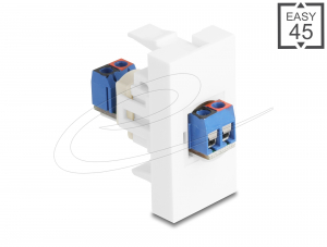 Delock Easy 45 modulos sorkapocs - sorkapocs feh&eacute;r (90912)