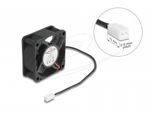 Delock Axi&aacute;lis ventil&aacute;tor 5 V DC, 60 x 60 x 25 mm fekete (67289)