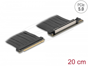 Delock PCI Expressz riser k&aacute;rtya 5.0 x16 apa - x16 szlot k&aacute;bellel 20 cm (81289)