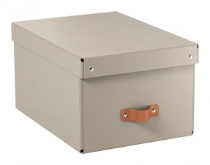 Leitz T&aacute;rol&oacute;doboz, M m&eacute;ret,  "Puro", homokb&eacute;zs (E61490012)