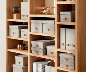 Leitz T&aacute;rol&oacute;doboz, M m&eacute;ret,  "Puro", homokb&eacute;zs (E61490012)