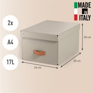 Leitz T&aacute;rol&oacute;doboz, M m&eacute;ret,  "Puro", homokb&eacute;zs (E61490012)