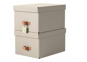 Leitz T&aacute;rol&oacute;doboz, M m&eacute;ret,  "Puro", homokb&eacute;zs (E61490012)