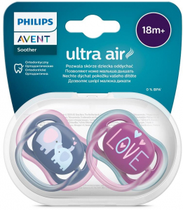 Philips AVENT Ultra Air 18 m+ kisl&aacute;ny (elef&aacute;nt), 2 db cumi - 18 h&oacute;napos kort&oacute;l aj&aacute;nlott