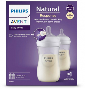 Philips AVENT Natural Response 260 ml, 1h+, 2 db cumis&uuml;veg - szoptat&oacute;s bab&aacute;knak 1 h&oacute;napos kort&oacute;l