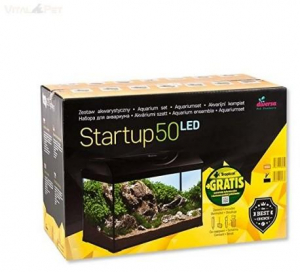 Diversa Akv&aacute;rium STARTUP 50 LED EXPERT 10W - FLAT - FEKETE