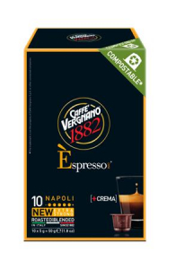 CAFF&Eacute; VERGNANO K&aacute;v&eacute;kapszula, Nespresso kompatibilis, 10 db,  "Espresso Napoli" (KHK1111)