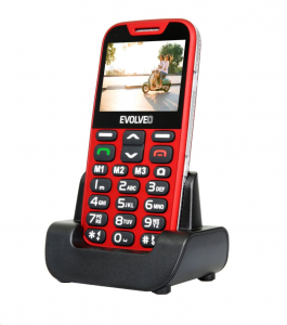 Evolveo EasyPhone XD EP-600 mobiltelefon piros