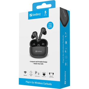 Sandberg F&uuml;lhallgat&oacute; - Play n Go Wireless Earbuds (126-51)