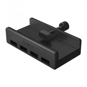 Orico USB3.0 Hub - MH4PU-BK (4 port, Bemenet: USB-A, Kimenet: 4xUSB-A, r&ouml;gz&iacute;thető, fekete) (-MH4PU-BK-BP)