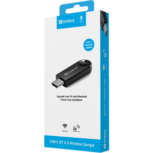 Sandberg Bluetooth Adapter - USB-C BT 5.3 Wireless Dongle (136-69)