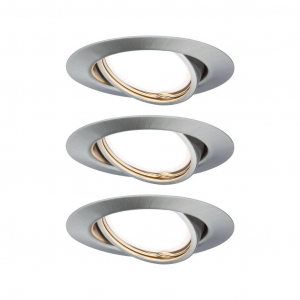 Paulmann Be&eacute;p&iacute;thető l&aacute;mpa 3 r&eacute;szes k&eacute;szlet LED GU10 15 W   Base Nemesac&eacute;l (matt) (93420)
