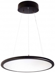 Deko Light LED Panel transparent rund F&uuml;ggől&aacute;mpa EEK: E (A - G) LED Fixen be&eacute;p&iacute;tett LED-es 53.70 W M&eacute;lyfekete (RAL 9005) (342092)